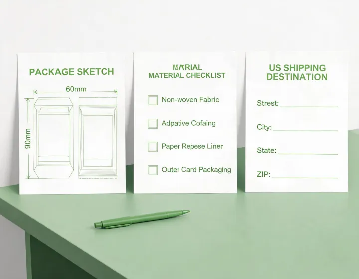 Buyer requirement worksheet for mouth-strip sourcing